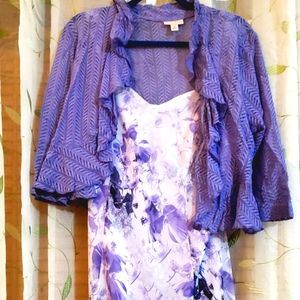 Dress Barn Dress with Cardigan